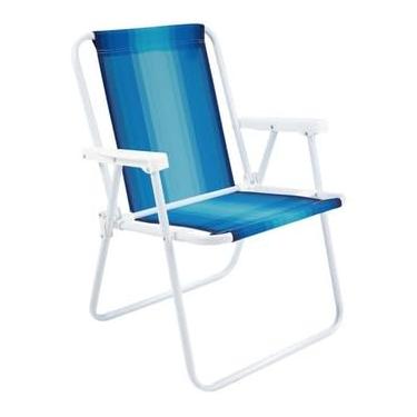 Imagem de Cadeira De Praia DobráVel Em AçO – PortáTil E Resistente, Ideal Para Uso Na Praia, Em Acampamentos E à Beira Da Piscina (Cor AleatóRia)