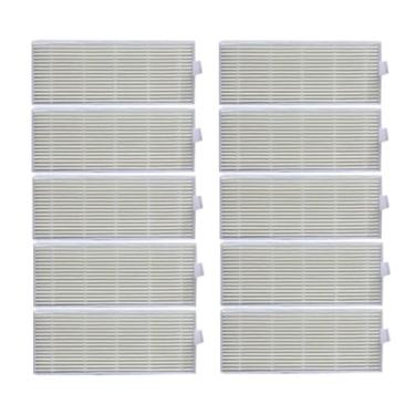 Imagem de Escova lateral, rolo principal e filtro HEPA para aspirador de pó, pano de limpeza, compatível com peças de reposição para aspirador robô Rovus.(Plum)