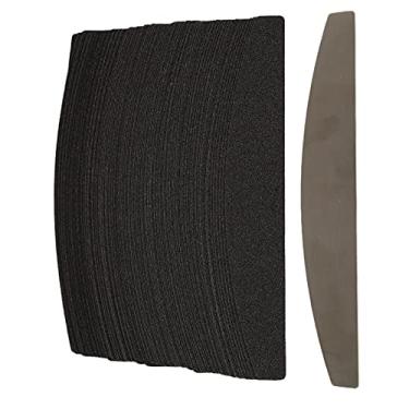 Imagem de Luqeeg Conjunto de Lixas de Unhas, Durável, Reutilizável, Base de Aço Inoxidável, Descartáveis, para Modelagem Rápida de Unhas, para Profissionais, 100 Peças para Iniciantes