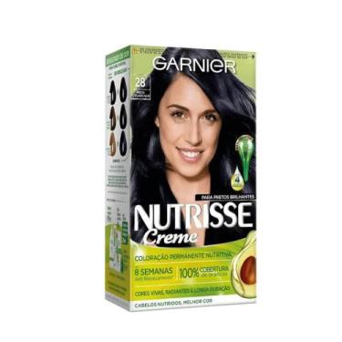 Imagem de Tintura Nutrisse Creme 28 Preto Azulado Açaí com 1 Unidade