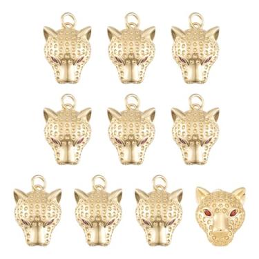 Imagem de Elecrelive Pingentes de Leopardo Banhado a Ouro 18 K de Zircônia Cúbica Pingentes de Cristal de Animais para Colar Pulseira Brincos de Joias