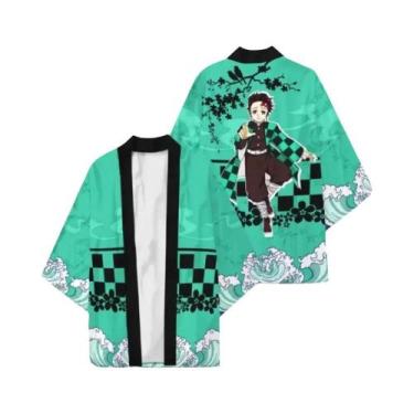 Imagem de Verão Devil Killer Cosplay Masculino Anime Japonês 3D Impresso Casual 