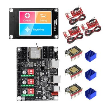 Imagem de Compatível com a placa-mãe Makerbase MKS DLC32 V2.1 de 32 bits - Controlador Wi-Fi offline com tela sensível ao toque TFT TS24/TS35-R para máquina de gravação a laser.(Package 7)
