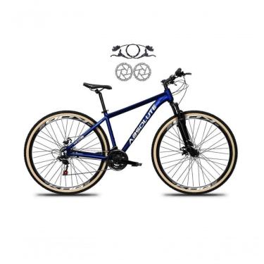 Imagem de Bicicleta Aro 29 Absolute Nero 5 Freios Disco Hidráulicos 24v Garfo Suspensão Pneu Faixa - Azul Tam.15