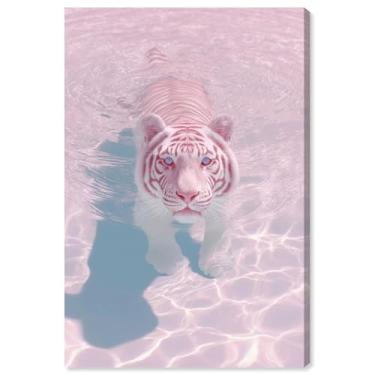 Imagem de Impressão em tela de tigre rosa fotografia animal por Art Remedy, Gallery Wrapped, 16 x 24