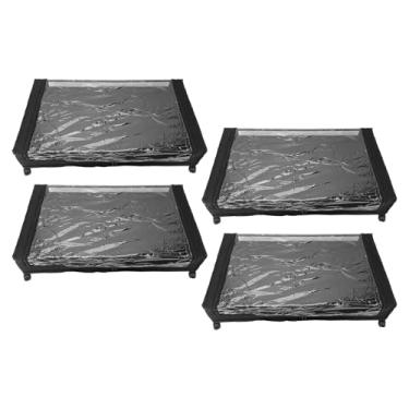 Imagem de GLOGLOW Recipiente de Materiais de Armazenamento, Aço Carbono e Tecido Oxford, 80x43,5x16cm, Com 4 Rodas para Roupas, Sapatos e Roupas de Cama Rolando Sob a Cama Armazenamento Nan (4 conjuntos)