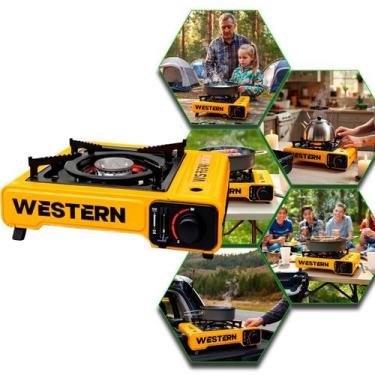 Imagem de Fogareiro Mini Fogão Gás Portátil Camping Acampamento - WESTERN
