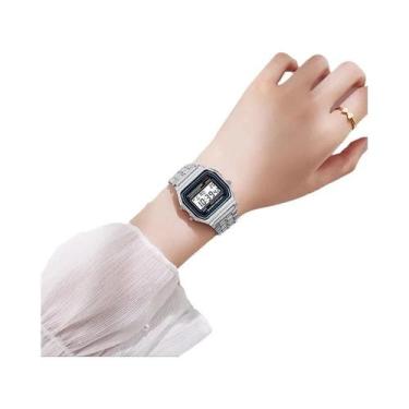 Imagem de Relógio Digital Multifuncional Retro Unissex Em Aço Inoxidável Para Ho