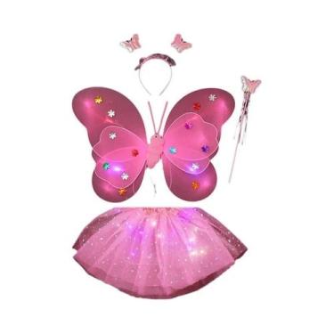 Imagem de Conjunto De Três Peças De Brinquedo Mágico Com Asas De Borboleta Lumin