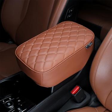 Imagem de Amzcar Almofada de apoio de braço de espuma viscoelástica compatível com acessórios Kia Sportage 2022-2026 (marrom)