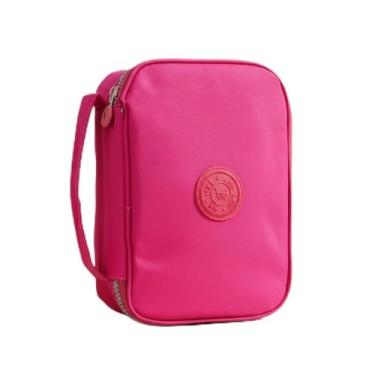 Imagem de Estojo Escolar Organizador 1 Ziper Box Grande Infantil Canetinhas Lapis Feminino Masculino Nylon Divisoria Necessarie Ziper (rosa)