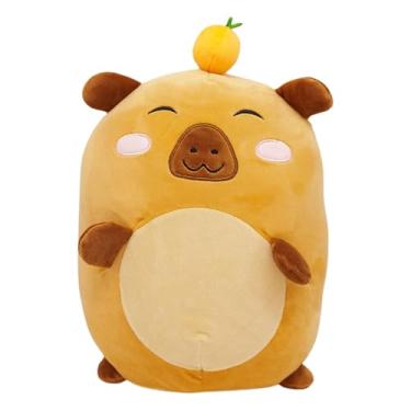 Imagem de Zonacriativa - Pelúcia Puffy Capivara (28cm) | Toque macio em poliéster, enchimento em fibra siliconada | Ideal para cochilinho, decoração e para colecionar