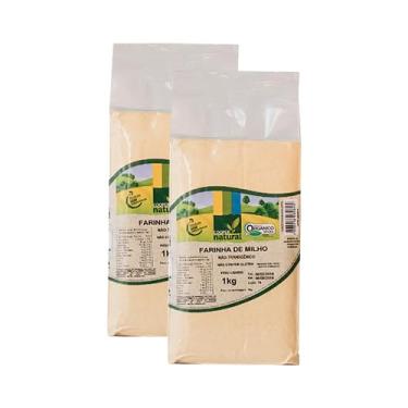 Imagem de Kit 2X: Farinha de Milho Amarela Orgânica Coopernatural 1kg