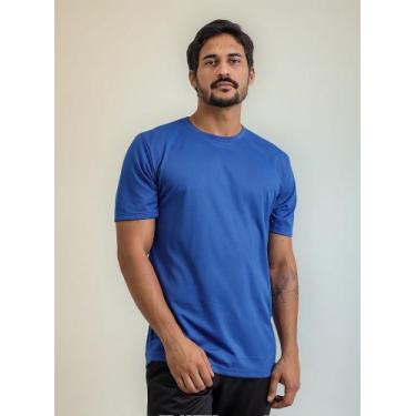 Imagem de Camiseta Masculina Dryfit 100% Poliéster - Techmalhas, Azul, GG