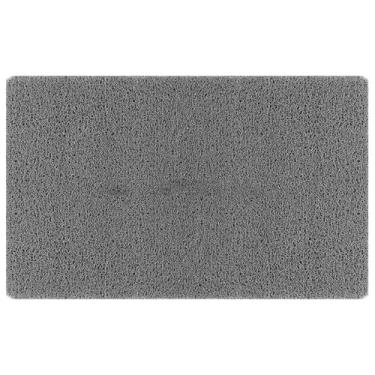 Imagem de Tapete de chuveiro, tapete de banheira, tapetes de chuveiro para chuveiro interno, tapetes de banheiro de bucha de PVC para áreas molhadas, secagem rápida, cinza (tamanho: 19,68 × 80 cm)