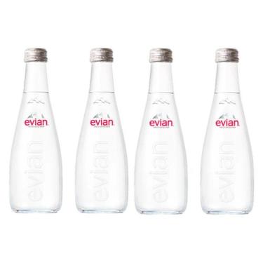 Imagem de Água mineral evian sem gás vidro pack c/4unid 330ml