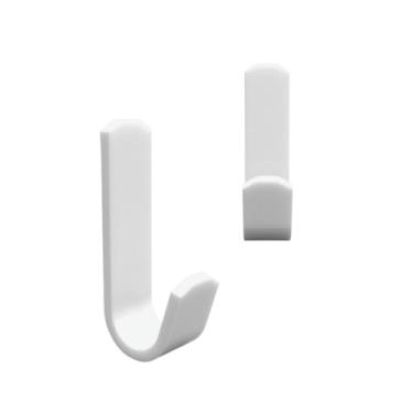 Imagem de Ganchos De Parede Adesivo Porta Trecos(Branco,2 UNIDADES)