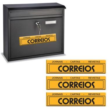 Imagem de Kit Adesivos Placa de Correios Jornais, Cartas e Revistas - SPORTINOX