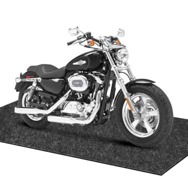 Imagem de Tapete de garagem para embaixo do carro 91,4 cm x 152,4 cm – Tapete resistente absorvente de óleo com suporte impermeável e antiderrapante – Tapete de estacionamento lavável reutilizável protege o