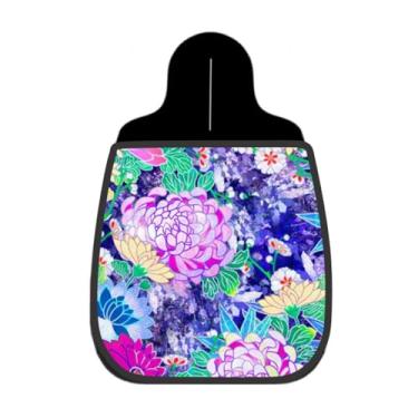 Imagem de Lixeira De Carro Organizador Lixinhocar Floral Oriental Roxo
