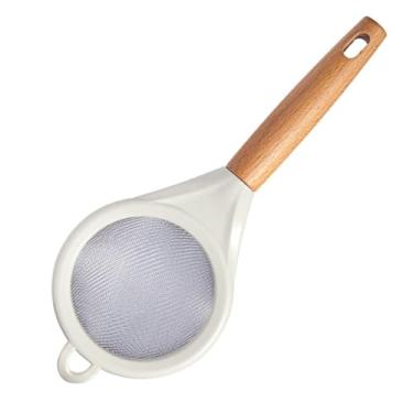 Imagem de Dioche Coador de Alimentos de Malha Fina de Aço Inoxidável, Coador Profissional, Cozinha Doméstica, Cabo de Madeira, Peneira de Farinha, Filtragem de Alta Eficiência para Assar,