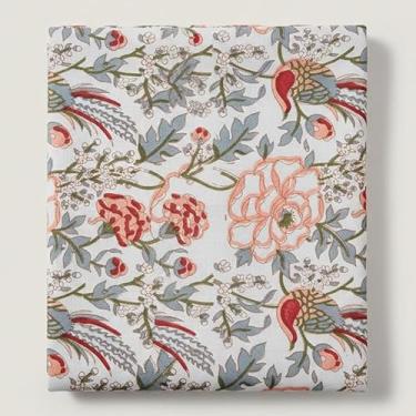 Imagem de Tecido impresso à mão 100% algodão - parafuso de algodão indiano macio e respirável para costura e acolchoamento - 10 jardas - multicolorido-(BPF-205-10)