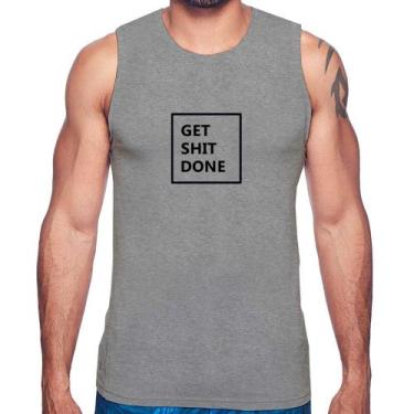 Imagem de Regata Get Shit Done - Foca na Moda, Cinza, P