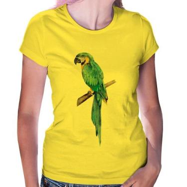 Imagem de Baby Look Arara Azul - Foca na Moda, Amarelo, M