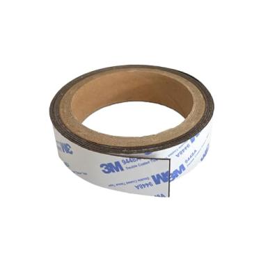 Imagem de AplysiaTech Tira magnética flexível de neodímio de 2,5 cm de largura, fita magnética de borracha com autoadesivo 3M (152 cm), rolo de tiras de fita magnética com suporte adesivo 3M, fita adesiva
