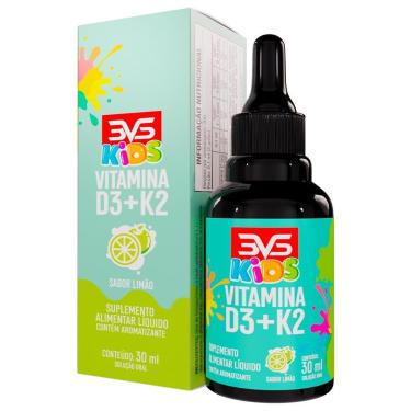 Imagem de Vitamina Kids D3 + K2 Mk7 Menaquinona Com Fórmula Concentrada Em Gotas - Sabor Limão - 30ml-Unissex