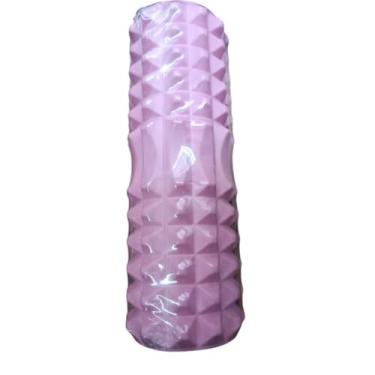 Imagem de Rolo de Massagem Foam Roller Liberação Miofascial EVA | Massageador Muscular para Yoga, Pilates e Pós-Treino(Rosa)