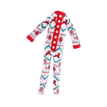 Imagem de Body Com Estampa De Natal Para Boneca De 30cm, Presente De Brinquedo P