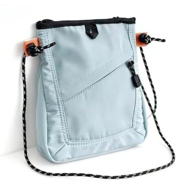 Imagem de Bolsa transversal utilitária de lona unissex estilo coreano japonês bolsa quadrada, Azul, Medium, Mochila casual