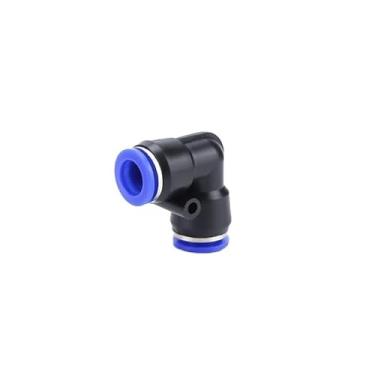 Imagem de 50/100/500/1000 peças conector pneumático de plugue rápido PV-4/6/8/10/12/14/16 Conexão de cotovelo de ângulo reto pressão de ar PU traqueia (PV-6.500 peças)