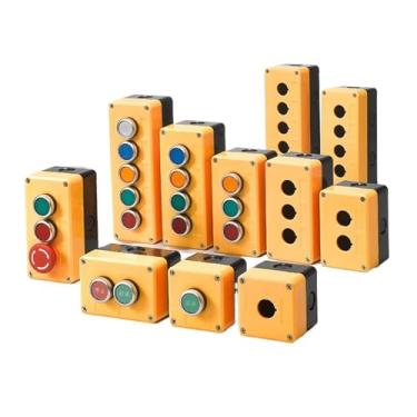 Imagem de Caixa de controle de interruptor de botão, botão de partida automático, caixa à prova d'água, interruptor de parada de emergência industrial elétrico (10)