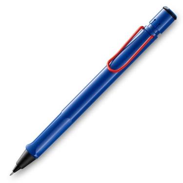 Imagem de LAMY Lapiseira Safari L114R, clipe vermelho azul, 0,5 mm, edição limitada