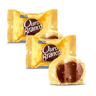 Imagem de Kit 2 Bombom Lacta Ouro Branco 1 Unidade de 20g