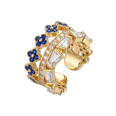 Imagem de MEVECCO Brinco de orelha sem piercing para mulheres, banhado a ouro 18 quilates delicados, cartilagem, prendedor de pressão, piercings falsos, minimalistas, argolas abertas, presentes, Sem pedra