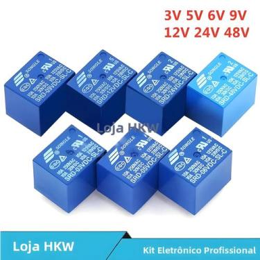 Imagem de Relé SRD Série 10A 10pcs 3V 5V 6V 9V 12V 24V 48V 250VAC 5PIN - NONE, 6