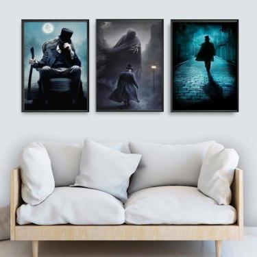 Imagem de Kit 3 Quadros Sr. Tranca Rua Das Almas 45X34Cm