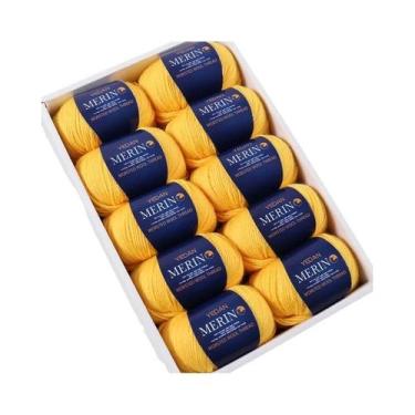 Imagem de Fio De Lã Fina De 500g Para Tricô Artesanal DIY Moda Outono Inverno Su