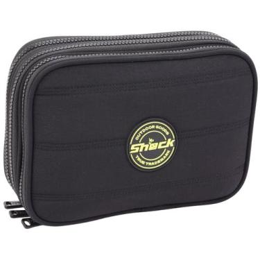 Imagem de Estojo 3 Divisórias Organizador de Lápis Caneta Material Escolar Resis