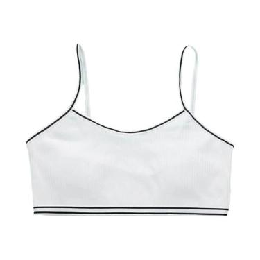 Imagem de Colete De Algodão Para Meninas, Confortável, Em Cor Sólida, Lingerie P