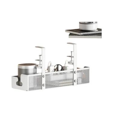 Imagem de Organizador De Cabos De Aço Para Abaixo Da Mesa Sem Perfuração, Bandej