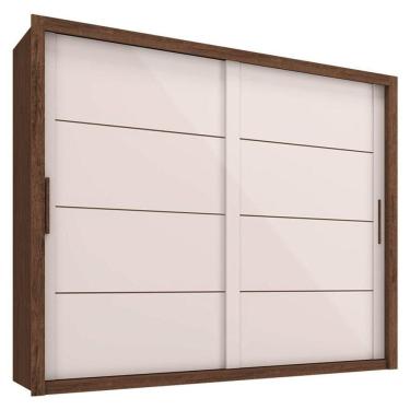 Imagem de Guarda Roupa Casal Imperador Plus Jacarandá Off White - Zanzini