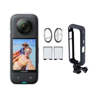 Imagem de Protetor De Lente Insta360 X3, Capa De Silicone, Mini Bolsa De Armazen