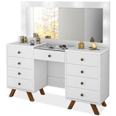 Imagem de Penteadeira Camarim Com Espelho 00808900 Branco Lpa Branco - MÓVEIS LU