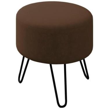 Imagem de Puff Puf Para Sala Pes Metal Small Veludo Sl 942 Peer Sl 942 - MILANI 