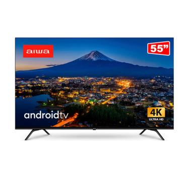 Imagem de Smart TV AIWA 55” 4K Android D-LED IPS Borda Ultrafina Dolby Vision