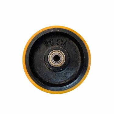 Imagem de Roda de Ferro com Poliuretano RU 514S com Rol 6002 - 125mm x 38mm - Me